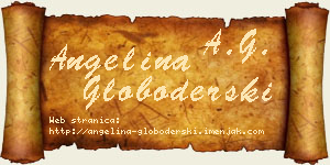 Angelina Globoderski vizit kartica
